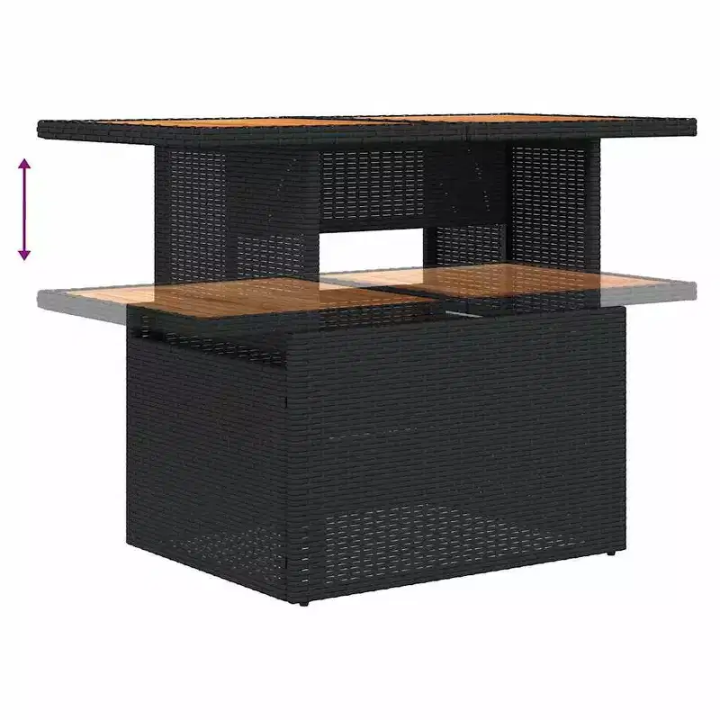vidaXL Salon de jardin moderne avec coussins de diverses couleurs