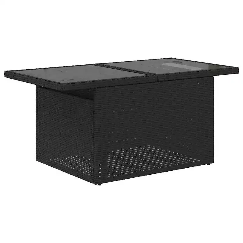 vidaXL Salon de jardin 6 pièces avec coussins, en résine tressée, modulable, table réglable, plusieurs couleurs