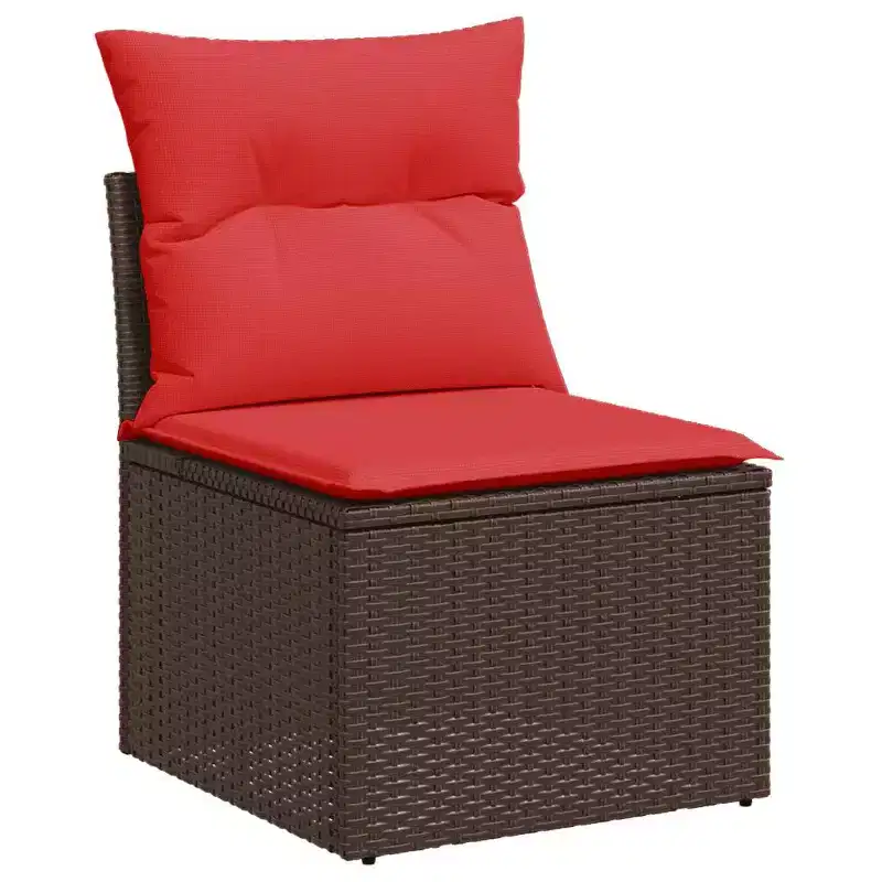 vidaXL Salon de jardin modulable avec coussins et design ajustable