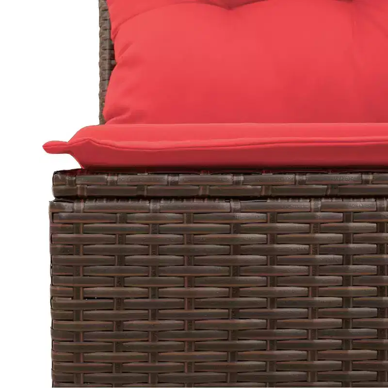 vidaXL Salon de jardin modulable avec coussins et design ajustable