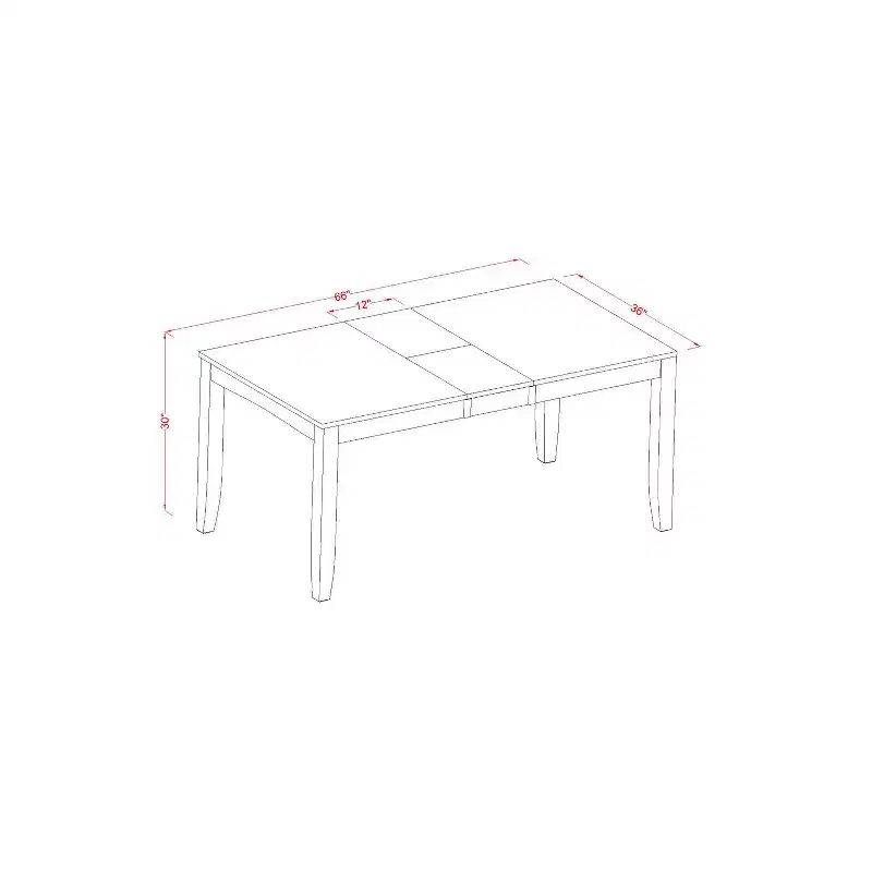 Ensemble de salle à manger gothique - Table et chaises - Grande table rectangulaire avec rallonge - Mobilier de salle à manger élégant