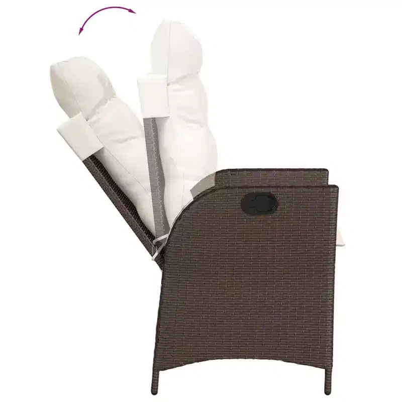 vidaXL Ensemble de Repas de Jardin avec Coussins en Plusieurs Couleurs