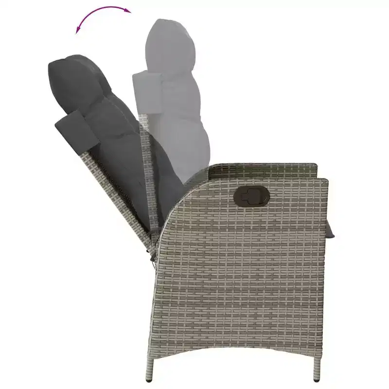 vidaXL Ensemble de Repas de Jardin avec Coussins en Plusieurs Couleurs
