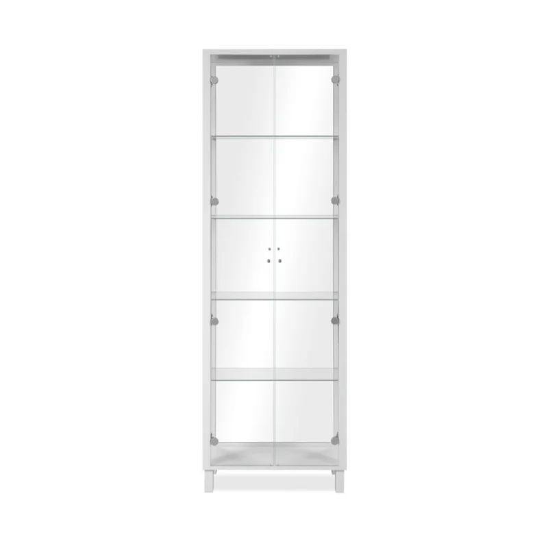 Vetrina con 2 ante e 4 ripiani colore bianco 62x189H cm - Albi52B