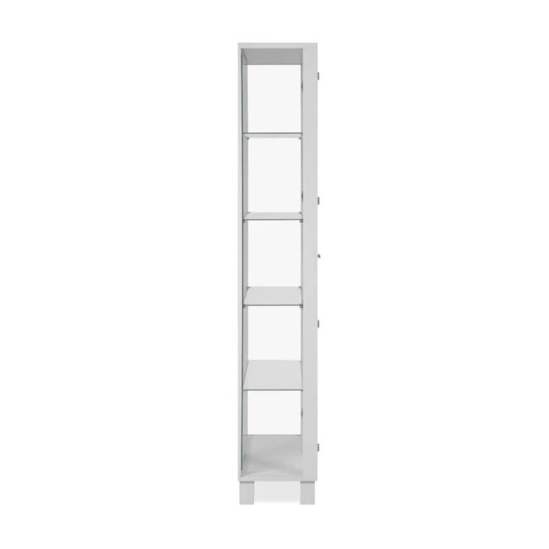 Vetrina con 2 ante e 4 ripiani colore bianco 62x189H cm - Albi52B