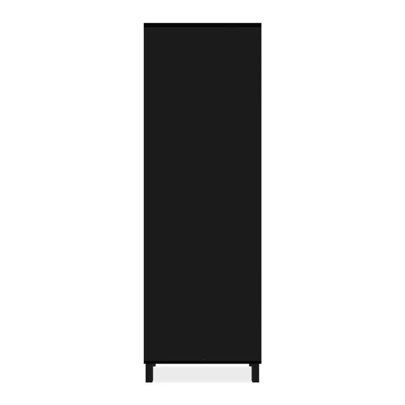 Vetrina con 2 ante e 4 ripiani colore nero 62x189H cm - Albi52B