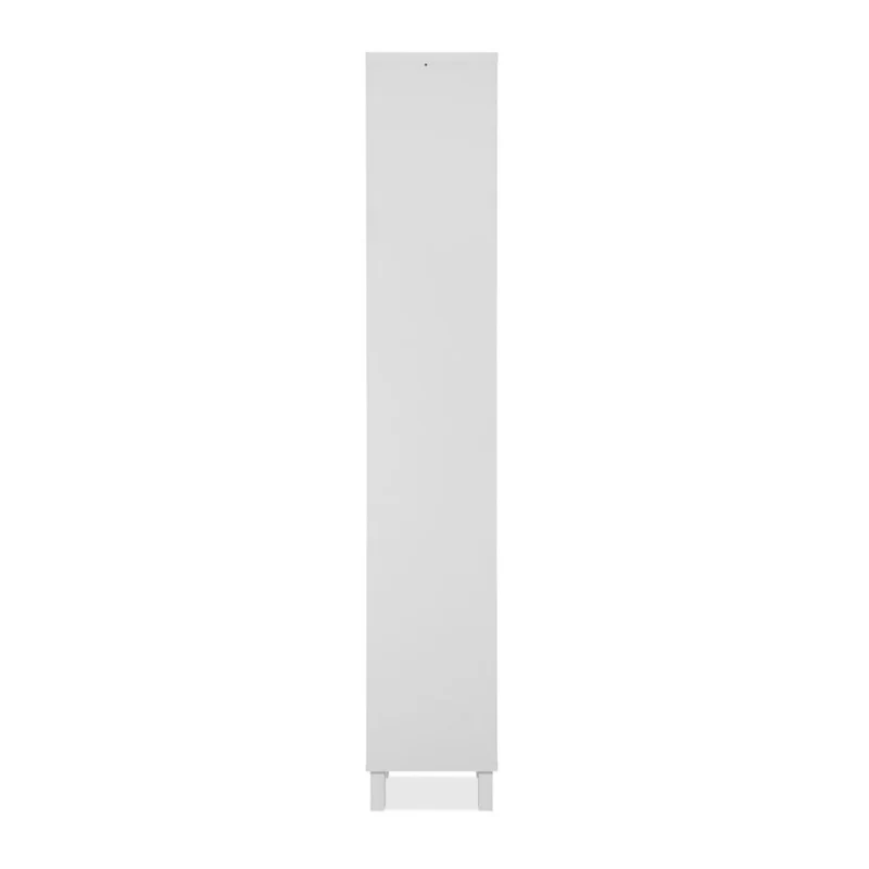 Vetrina con anta e 4 ripiani colore bianco 33x189H cm - Ermy