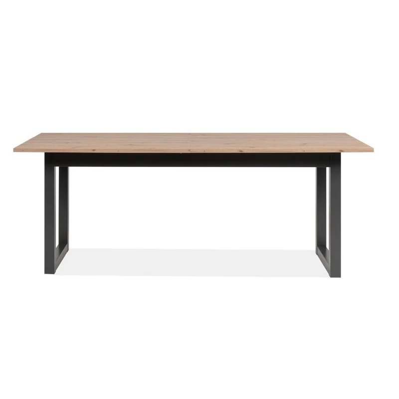 Tavolo allungabile colore quercia e antracite 200x90x75H cm - Manlio