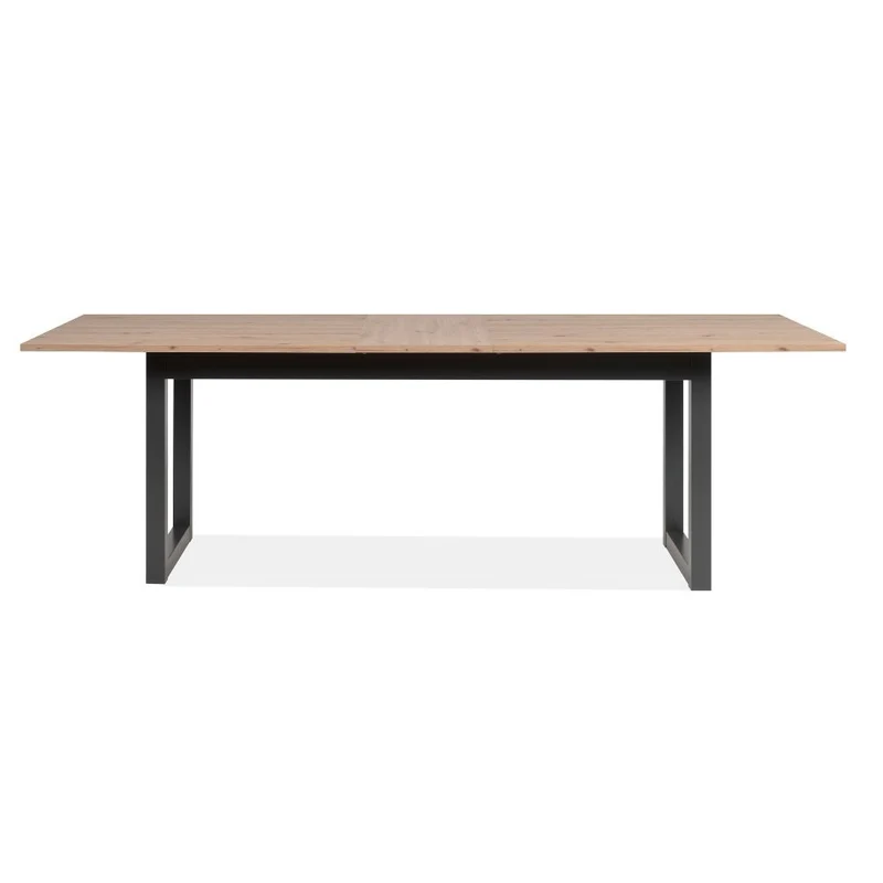 Tavolo allungabile colore quercia e antracite 200x90x75H cm - Manlio