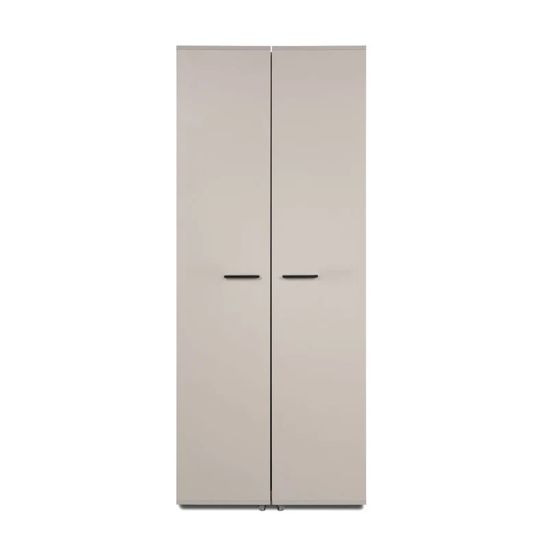 Scarpiera 2 ante con scomparti colore cashmere 74x181H cm - Magika