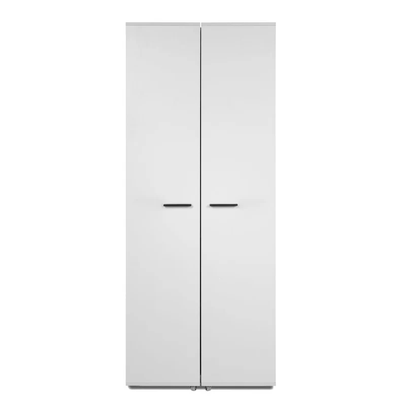 Scarpiera a 2 ante con scomparti colore bianco 74x181H cm - Magika