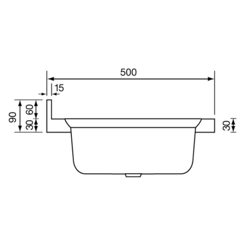 Lavello appoggio in acciaio inox 2 vasche e gocciolatoio sinistro 120x50 cm - Mondy