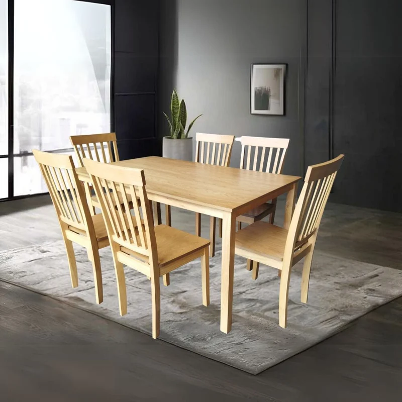 Tavolo rettangolare in legno colore rovere 140x80 cm - Dori