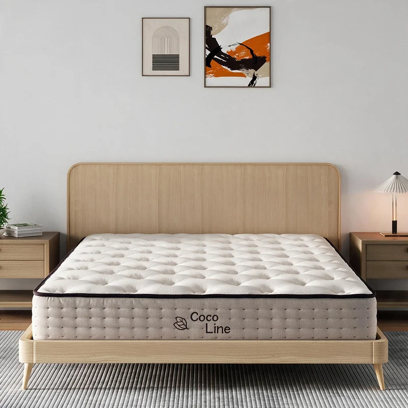Materasso matrimoniale multistrato con fibra naturale 160x190x28H cm - Linxe