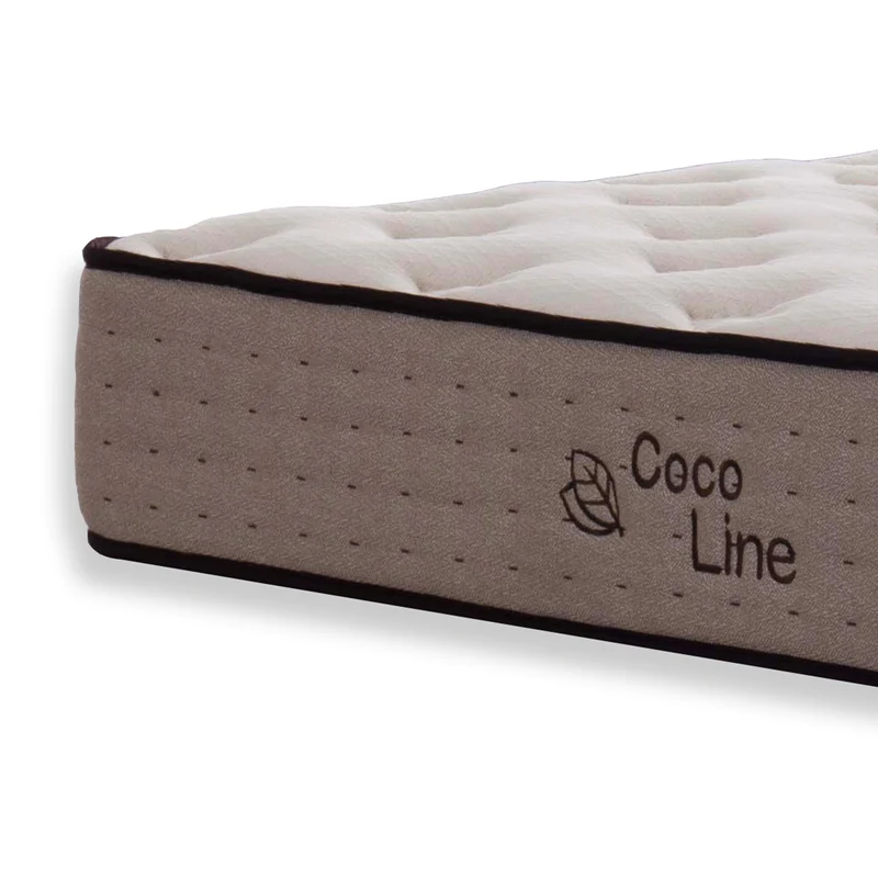 Materasso matrimoniale multistrato con fibra naturale 160x190x28H cm - Linxe