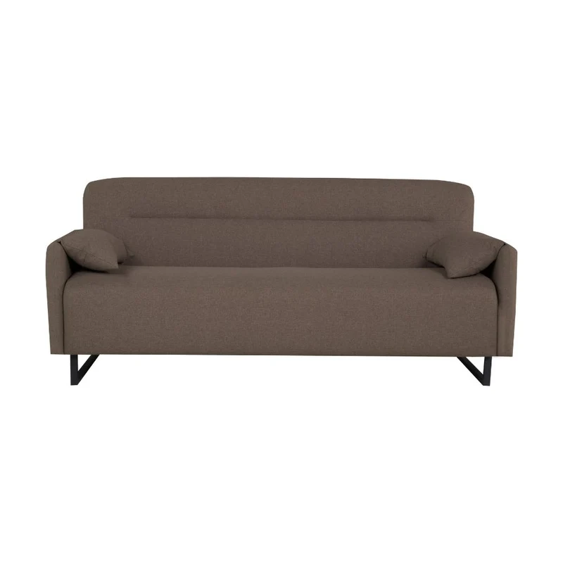 Divano 3 posti con funzione letto in tessuto colore beige - Odino