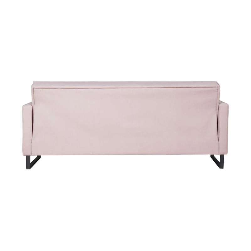 Divano letto con contenitore 3 posti in vellutino colore rosa antico - Legen