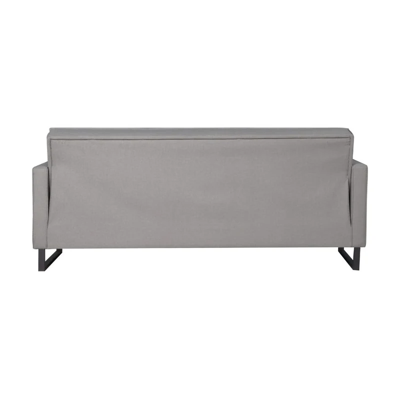 Divano letto con contenitore 3 posti in vellutino colore grigio - Legen