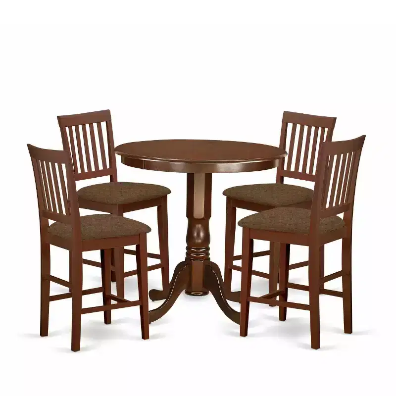 Ensemble de salle à manger hauteur comptoir – Table et chaises modernes 5 pièces