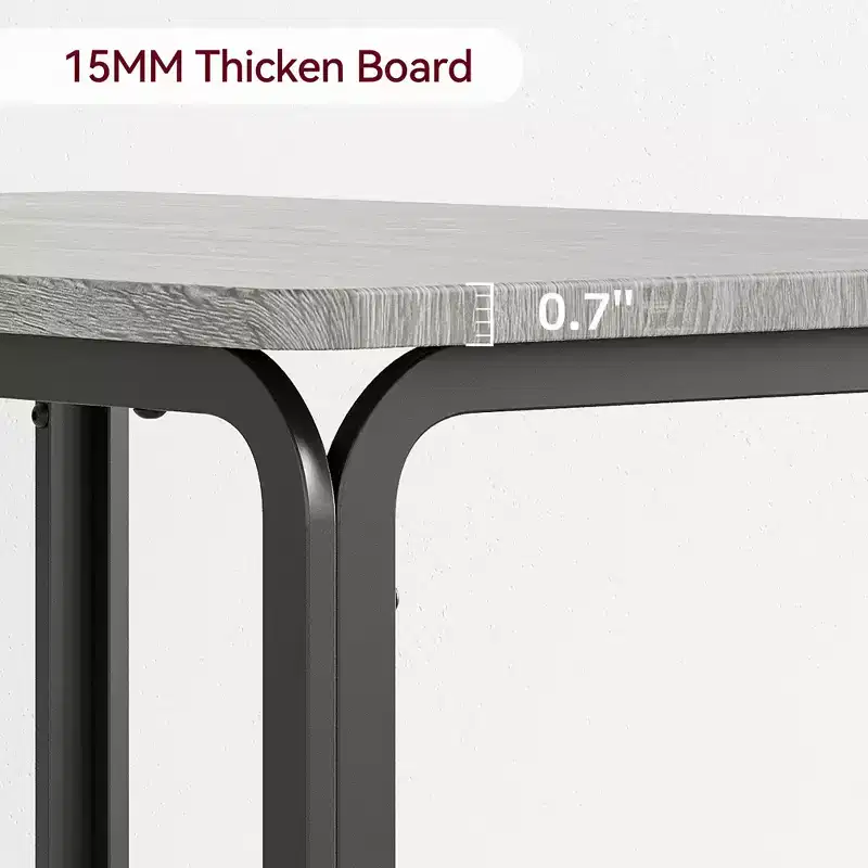Ensemble table à manger compacte peu encombrante pour 2 personnes - Table carrée moderne avec 2 chaises - Parfait pour les petits appartements, les cuisines ou les coins repas