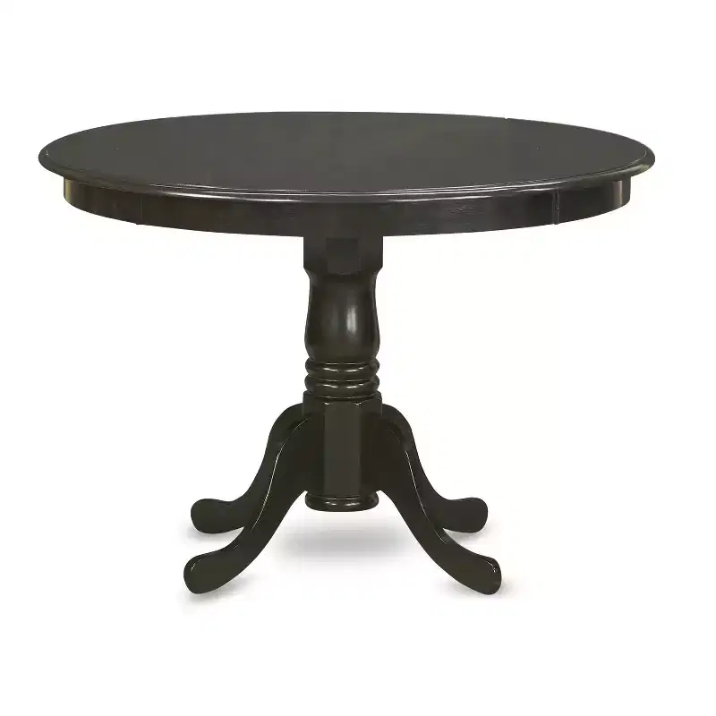 Ensemble table de salle à manger ronde - Chaises de dinette, Table de cuisine, Petite table, Finition Cappuccino, Charme d'antan