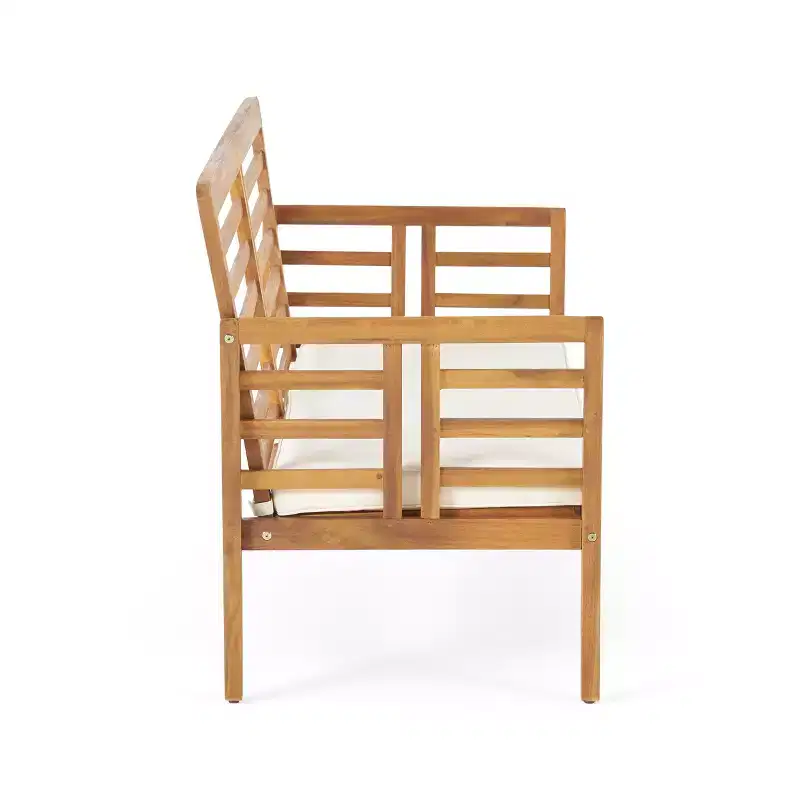 Christopher Knight Home Caydon Salon de jardin 8 places en bois d'acacia avec coussins