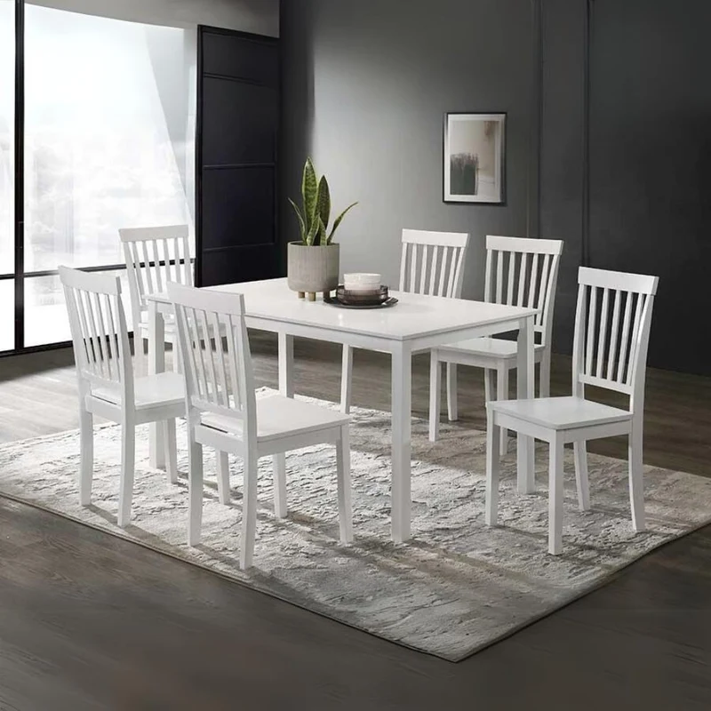 Tavolo rettangolare colore bianco opaco laccato 140x80x74H cm - Dori