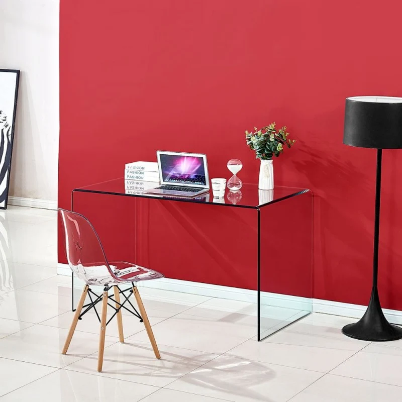 Tavolo scrivania in vetro temperato 125x75H cm - Tamerice