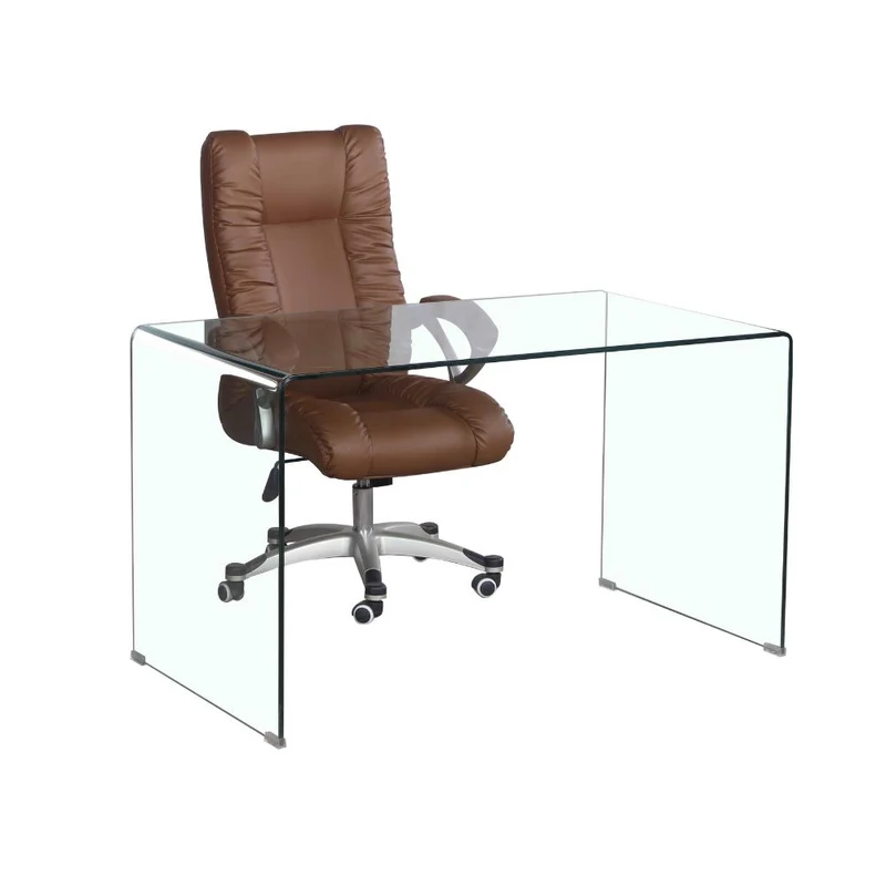 Tavolo scrivania in vetro temperato 125x75H cm - Tamerice