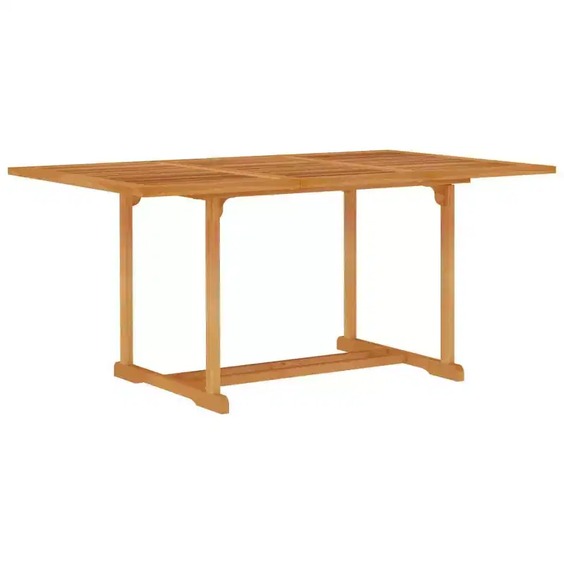 vidaXL Salon de jardin Teck finement poncé marron chaud Ensemble de 7 pièces