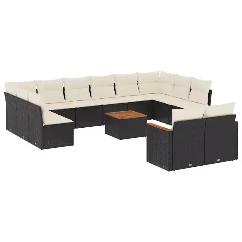 vidaXL Salon de jardin avec coussins en plusieurs coloris