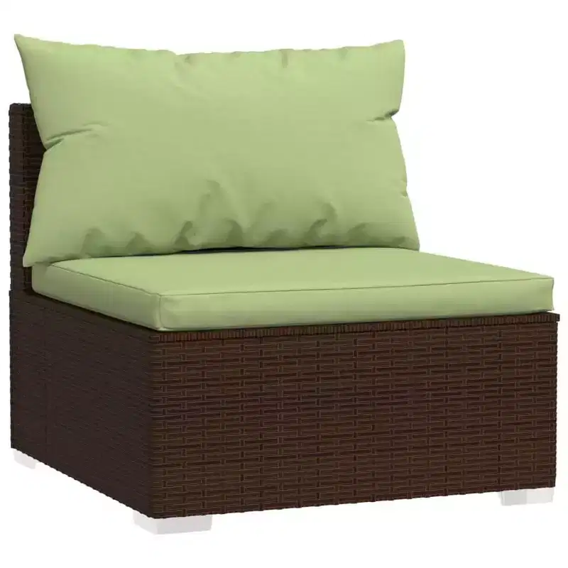 vidaXL Salon de jardin marron, vert