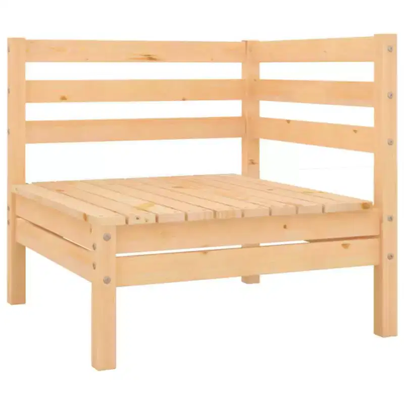 vidaXL Salon de jardin Pin naturel Pin massif Standard Modulaire