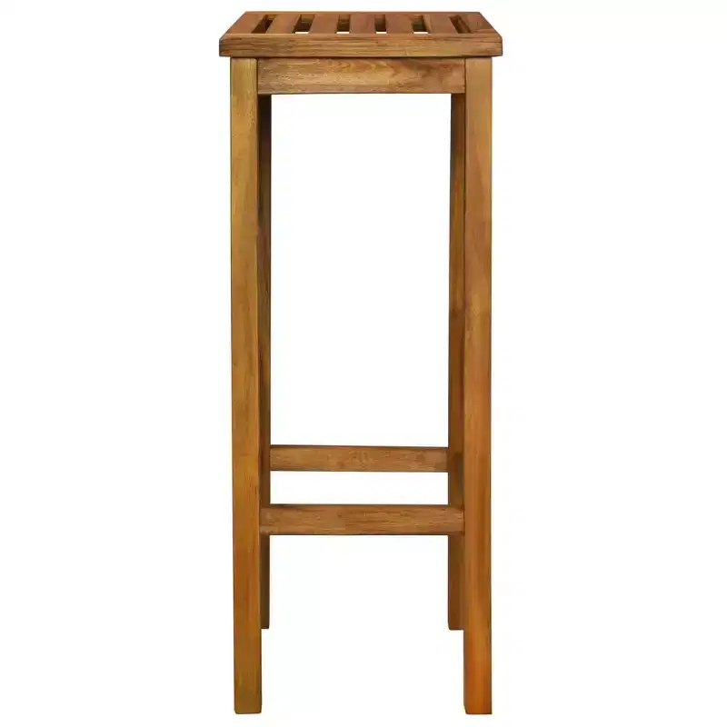 vidaXL Ensemble de bar de jardin Marron Bois d'acacia massif Repose-pieds moyen