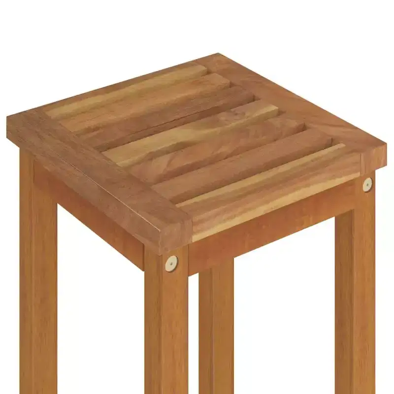 vidaXL Ensemble de bar de jardin Marron Bois d'acacia massif Repose-pieds moyen