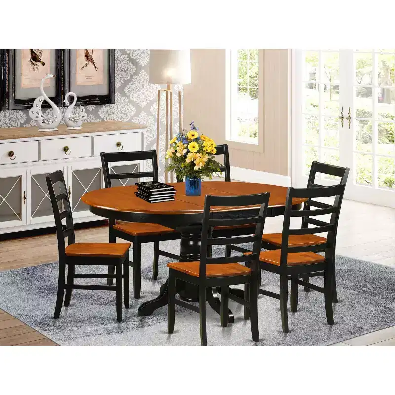Ensemble de salle à manger bohème – Table de cuisine avec chaises – Style ferme moderne