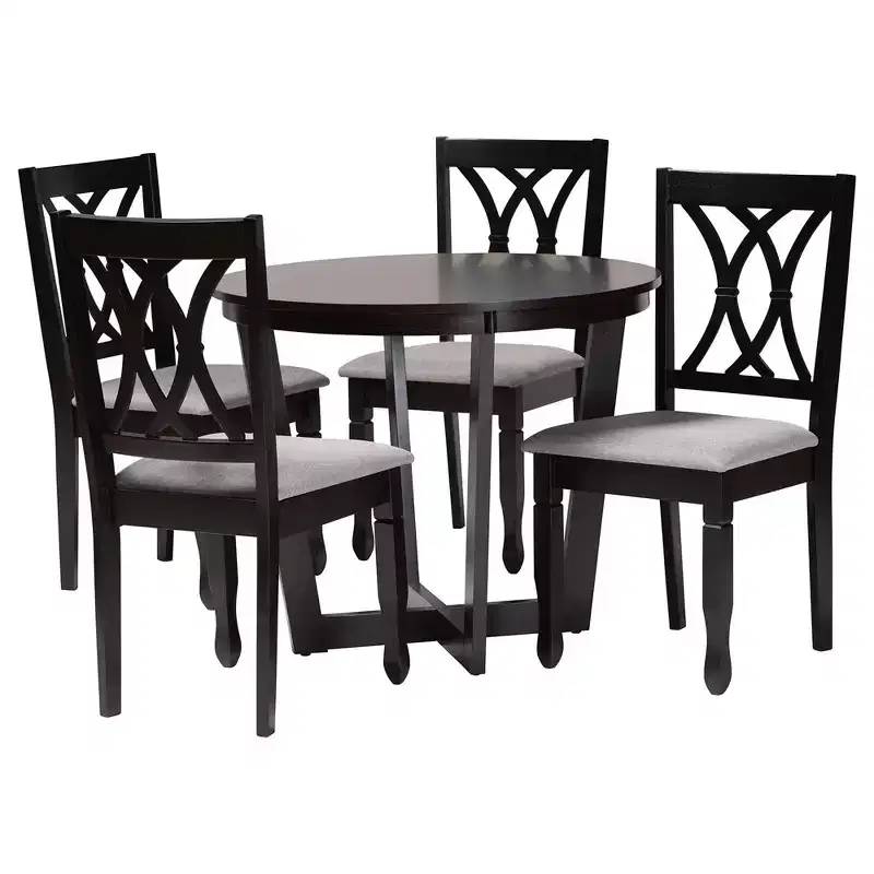 Baxton Studio Aggie, ensemble de 5 meubles de salle à manger modernes en bois