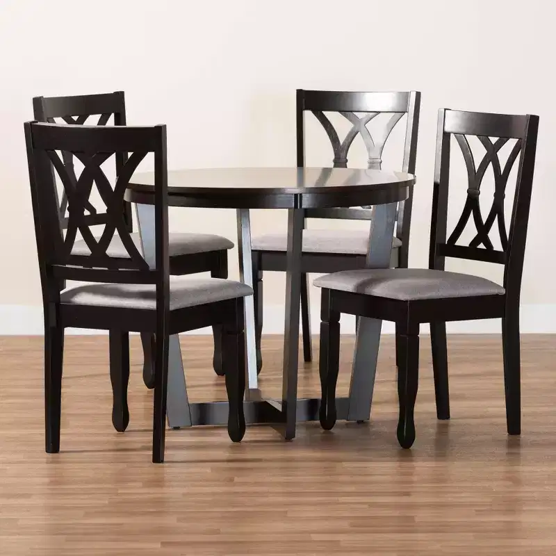 Baxton Studio Aggie, ensemble de 5 meubles de salle à manger modernes en bois