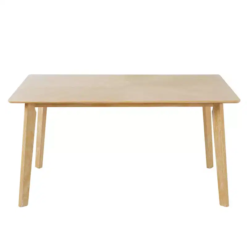 Ensemble de salle à manger rustique de 6 pièces avec table, 4 chaises et banc, pour 6 personnes, montage facile