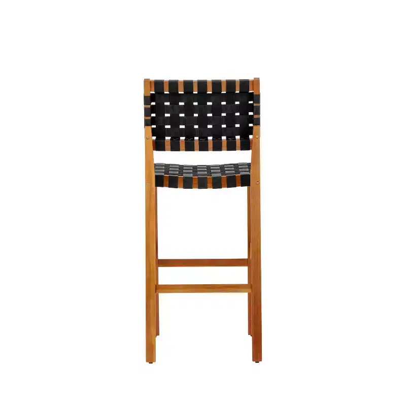 Christopher Knight Home Carlos – Ensemble de 5 chaises d'appoint modernes en acacia avec corde PE et table à lattes