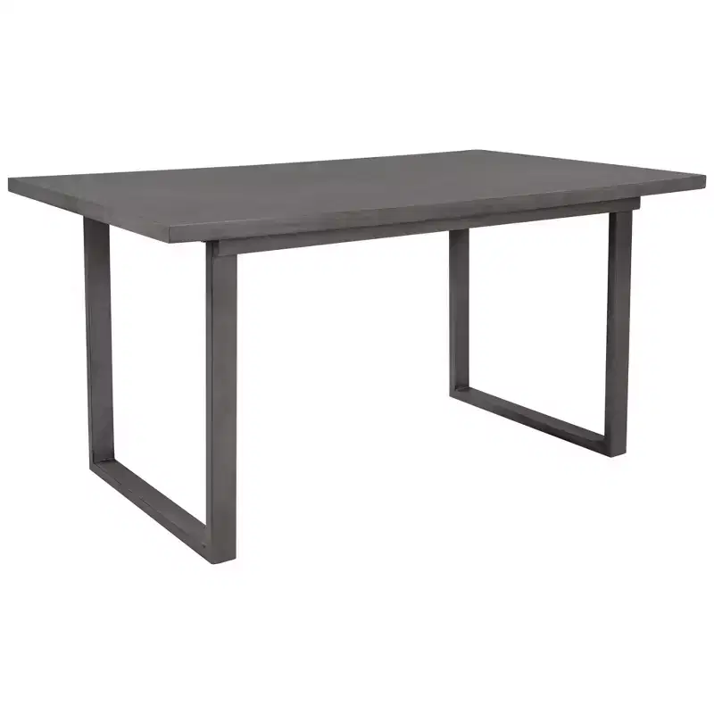 Ensemble de salle à manger rustique 6 pièces en bois avec chaises et banc, gris - ModernLuxe
