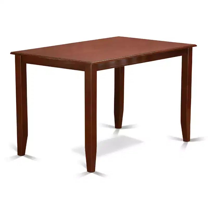 Ensemble de salle à manger hauteur comptoir - Table de bistrot et 2 chaises - Fini acajou - Ensemble de cuisine moderne