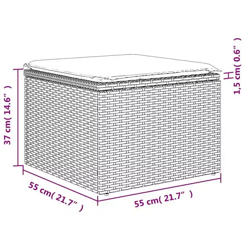 vidaXL Ensemble de canapés de jardin 5 pcs avec coussins résine tressée gris