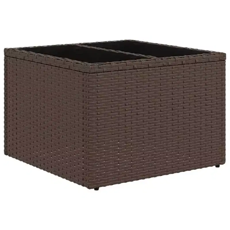 vidaXL Salon de jardin 11 pièces avec coussins en rotin synthétique modulable