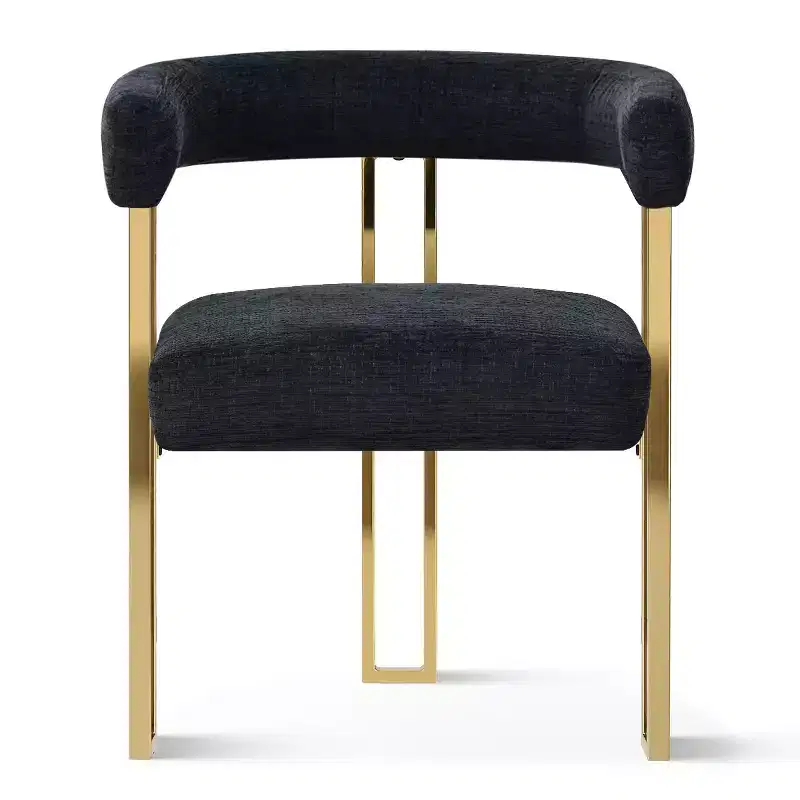 Ensemble Table à Manger Ovale Extensible 3-en-1 avec Chaises Rembourrées en Chenille et Pieds en Métal Doré, Meuble de Salle à Manger Polyvalent - Panipeachy