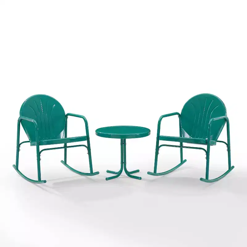 Ensemble de 3 chaises à bascule de jardin Crosley Griffith