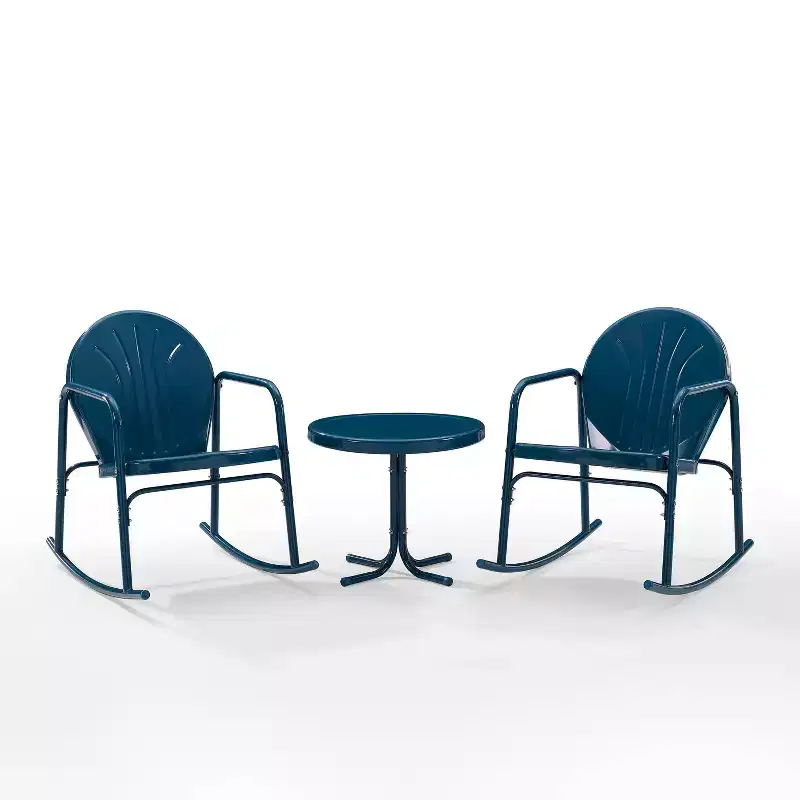 Ensemble de 3 chaises à bascule de jardin Crosley Griffith