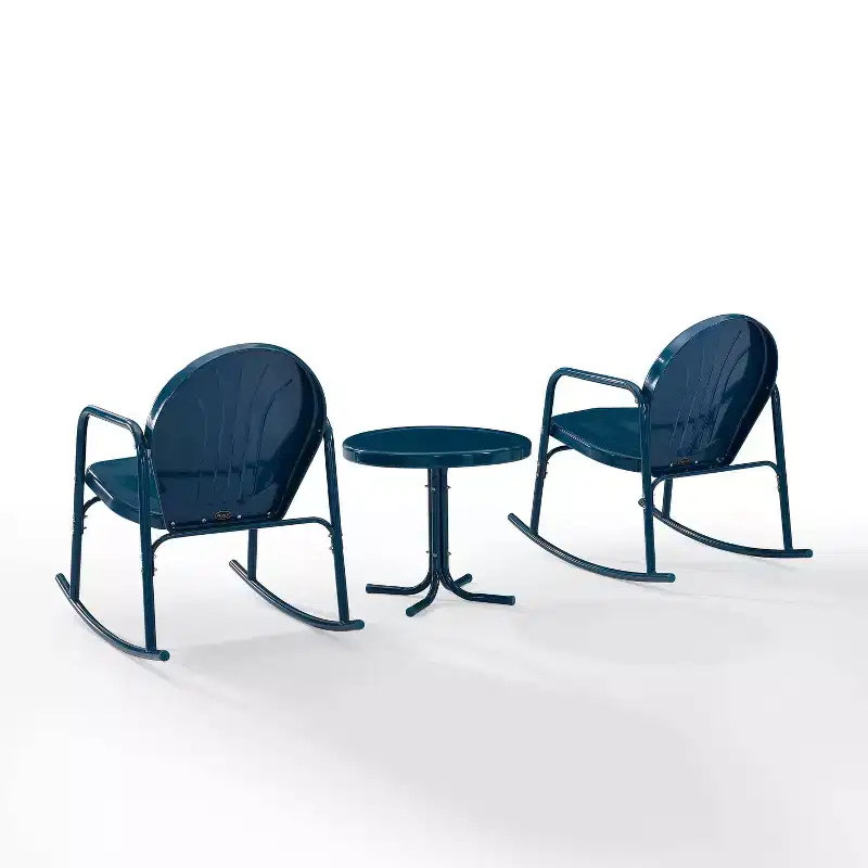 Ensemble de 3 chaises à bascule de jardin Crosley Griffith