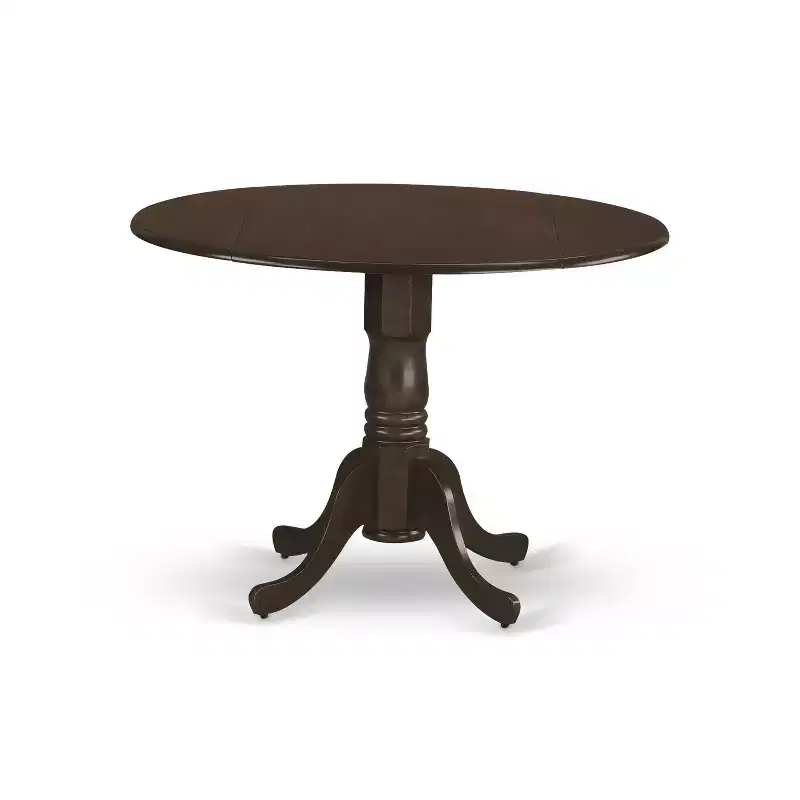Ensemble table de salle à manger ronde à rallonges HomeStock avec 2 chaises finition chêne