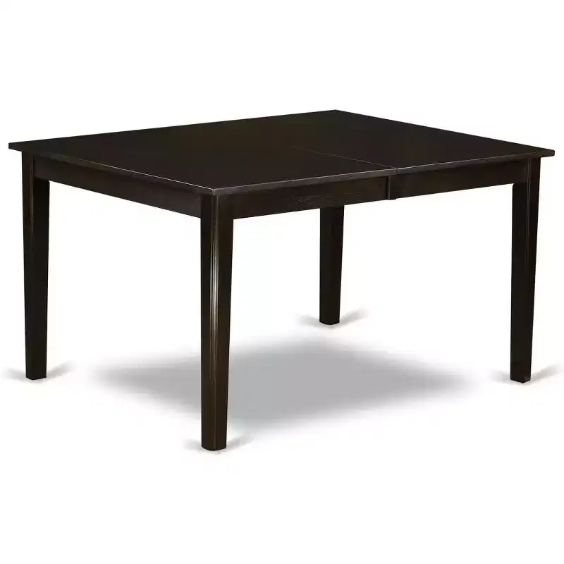 Ensemble de salle à manger HomeStock Belmont - Table avec rallonge et chaises de salle à manger, Cappuccino